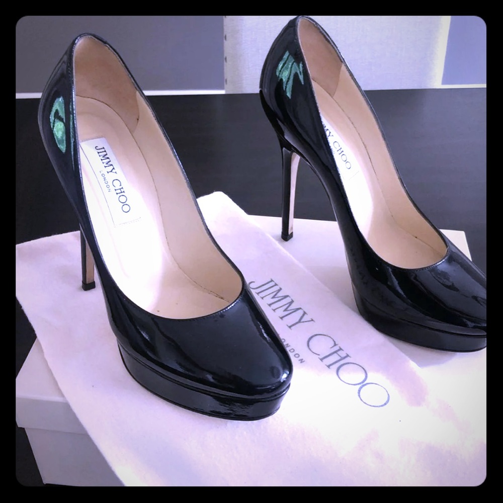 Jimmy Choo Black Patent Pumps